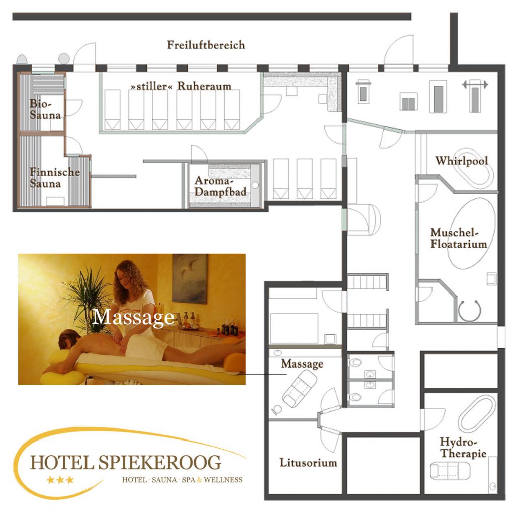 Grundriss Wellness - Hotel Spiekeroog